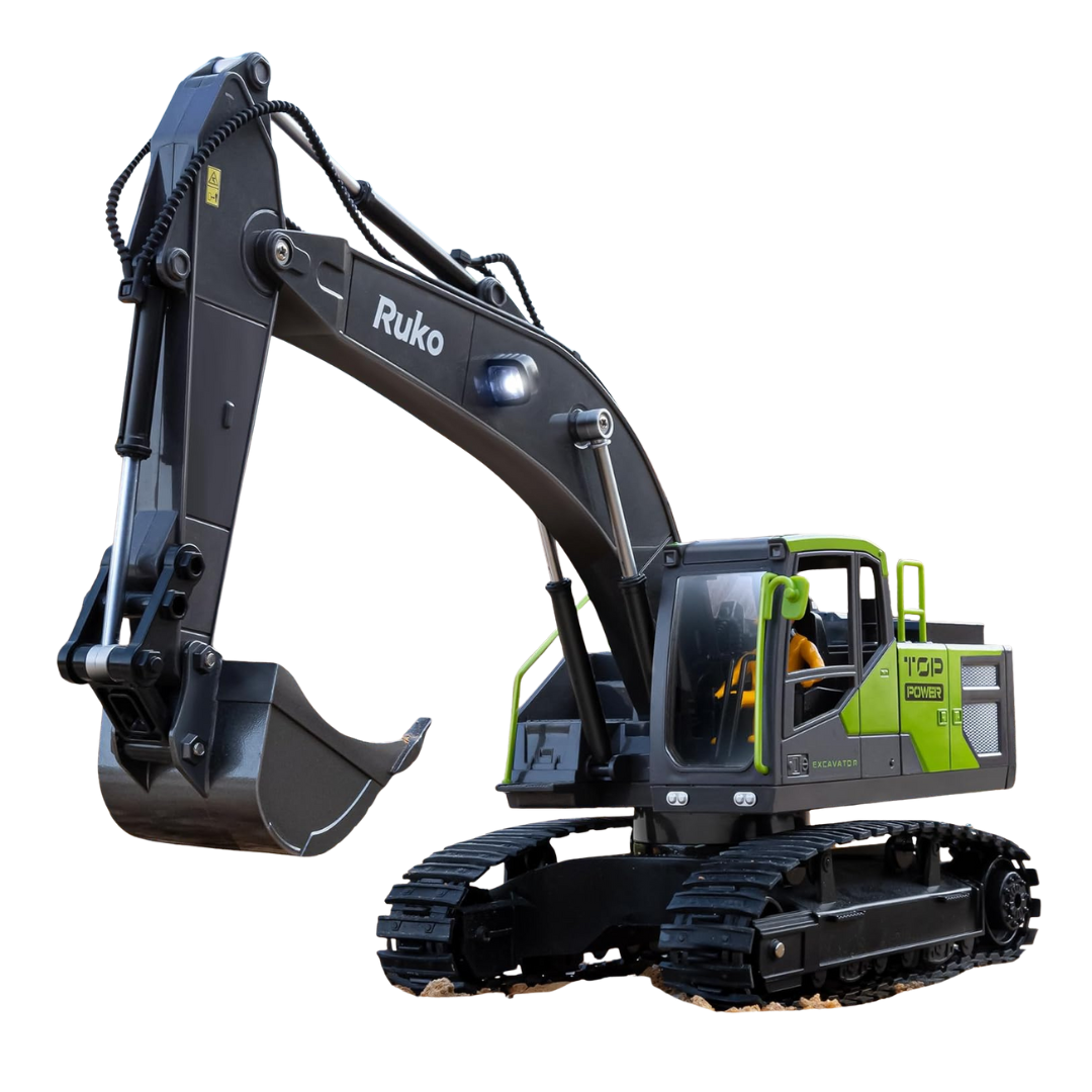 Remote Control 1661 RC Excavator Toy With Lights