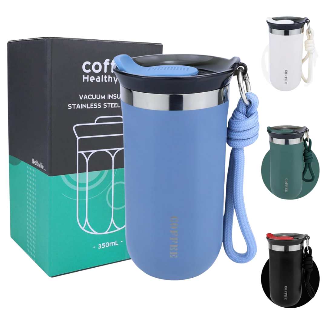 11oz Insulated Spill Proof Reusable Stainless Steel Coffee Mug