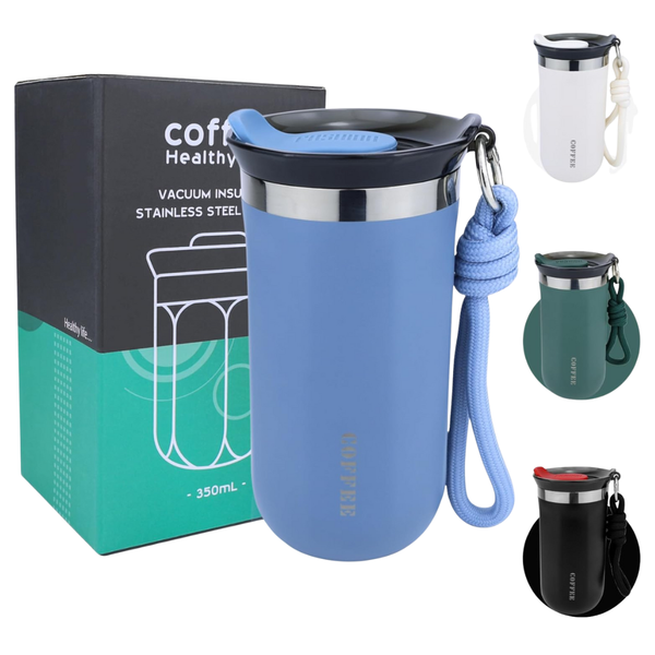 11oz Insulated Spill Proof Reusable Stainless Steel Coffee Mug