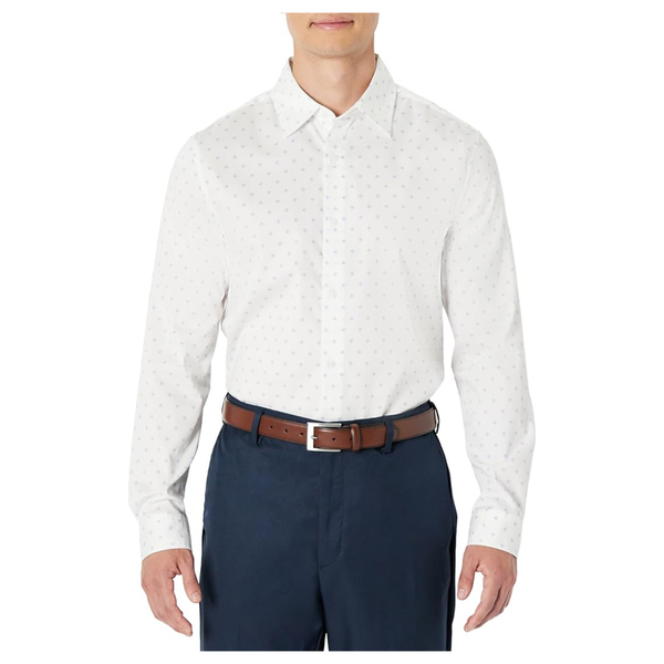 Amazon Essentials Men's Wrinkle Resistant Stretch Dress Shirt