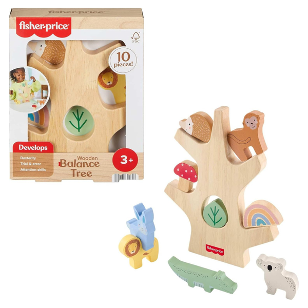 Fisher-Price Wood Stacking Toy Balance Tree