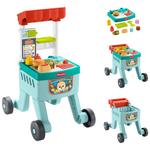 Fisher-Price Baby Push Toy 4-in-1 Snack Cart Walker