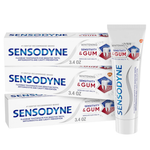 Sensodyne Sensitivity & Gum Whitening Toothpaste For Sensitive Teeth & Gum Problems (3.4 Ounces, Pack Of 3)