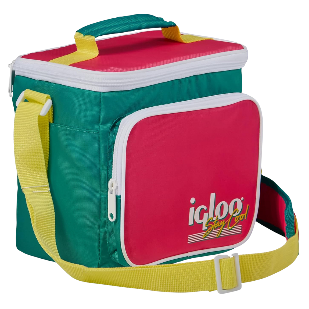 Igloo 90s Retro Collection Square Lunch Box Cooler (4-Colors)