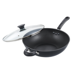 5.8-Qt. Cook N Home Hard Anodized Nonstick Wok W/ 12" Lid