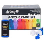 24-Pack Artkey Acrylic Paint Set (2 oz/59 ml)