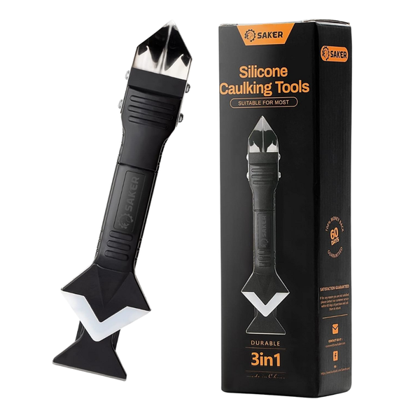 Saker 3-in-1 Silicone Caulking & Sealant Finishing Tool