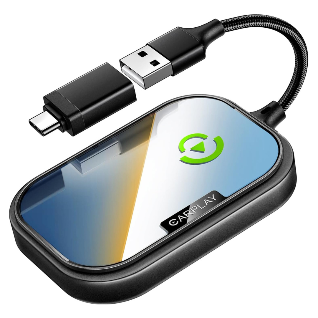 CarEase Wireless CarPlay Adapter For iPhone (Matte Black)