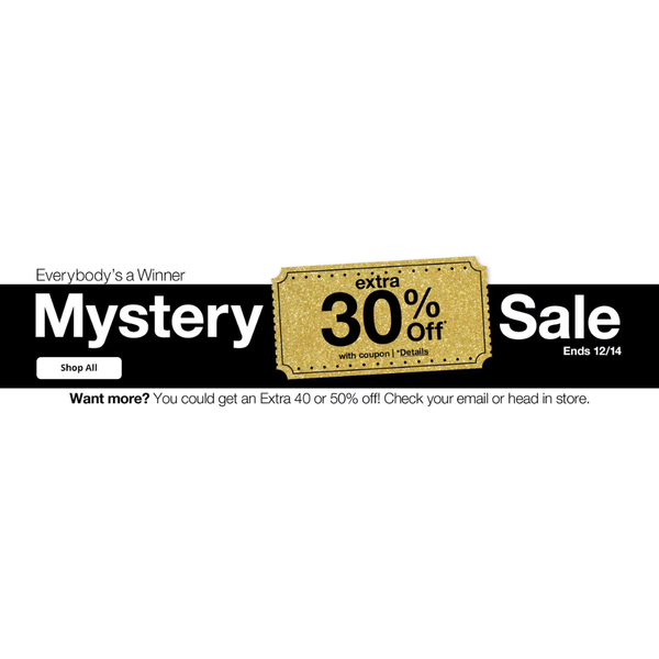 Extra 30% Off Mystery Sale At JCPenney