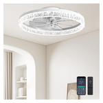 20" Flush Mount Low Profile Modern Ceiling Fan