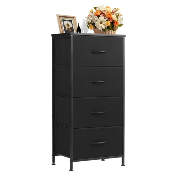 Concetta Wide Chest 4 Drawer Dresser With Wood Top