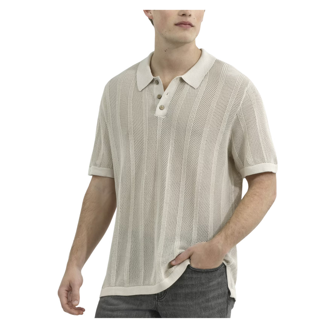 No Boundaries Men's And Big Men's Drop Needle Stich Polo Sweater (Various)