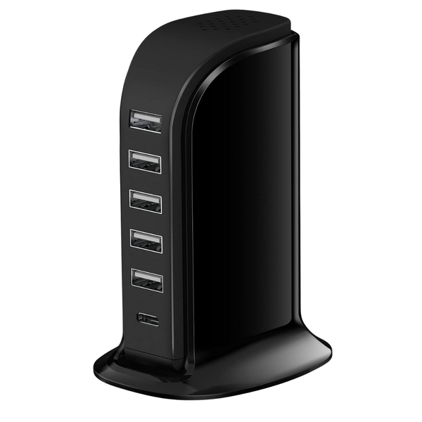 6-in-1 40W USB C Charger Block With 5 USB Ports