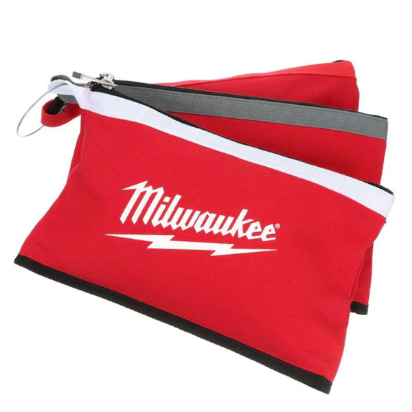 3-Pack Milwaukee 12" Zipper Tool Bag