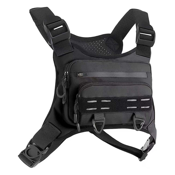 Breathable Chest Bag W/ Pockets & Safety Strips