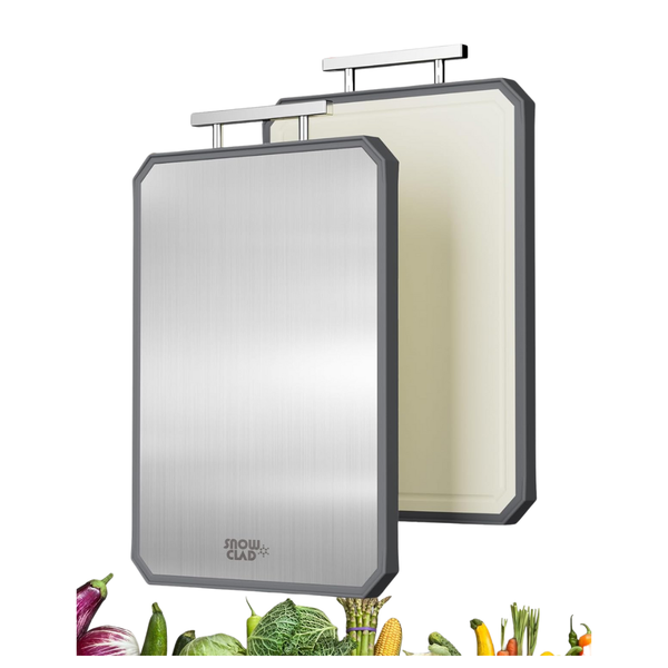16 x 11 Double-Sided Stainless Steel Cutting Board