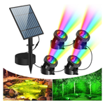 T-SUN 4-in-1 RGB Solar Color Changing Pond Lights