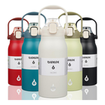 45-Oz Bjpkpk Insulated Stainless Steel Water Bottle w/ Straw & Lid (White)