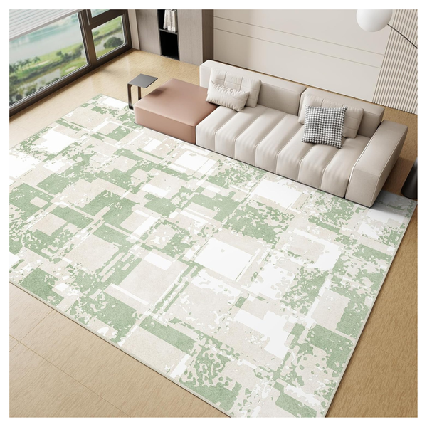9' x 12' Modern Geometric Soft Non Slip Washable Area Rug