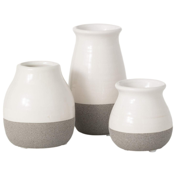 Set Of 3 Sullivans Petite Boho Ceramic Vases