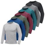 7 Pack Quick Dry Moisture Wicking Sun Protection Shirts