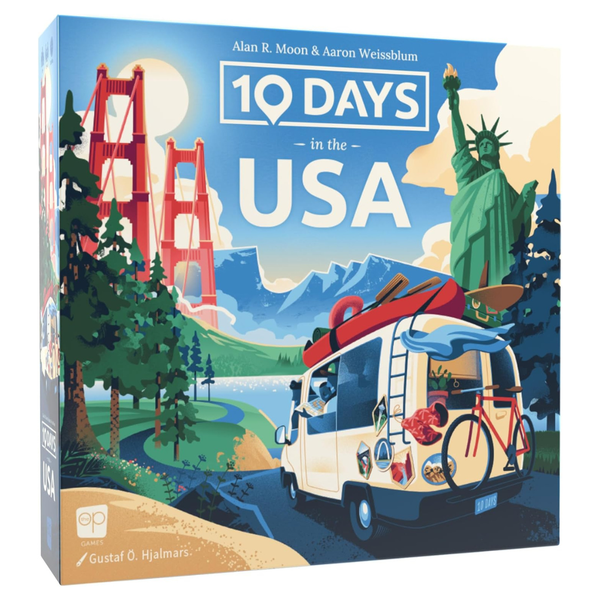 USAopoly 10 Days In The USA Family Road Trip Board Game