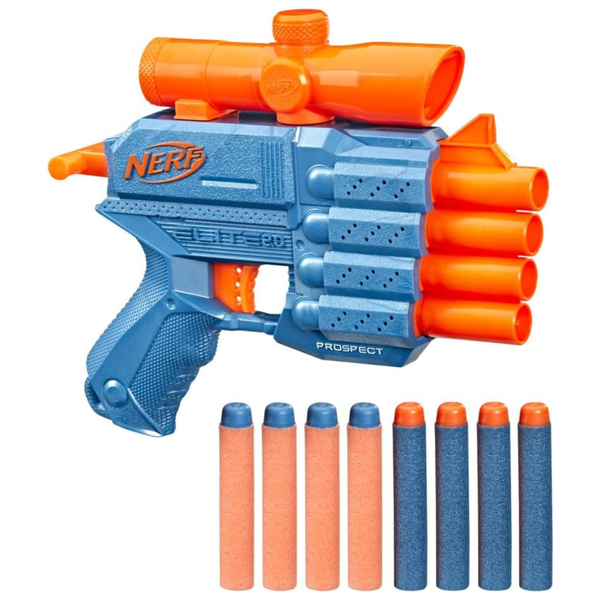 Nerf Elite 2.0 Prospect QS-4 Blaster With 8 Nerf Elite Darts