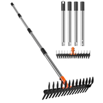 57" Professional Dethatcher & Soil Aerator With 15" Steel Tines