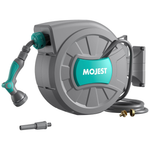 Mojest 1/2" x 100 Ft Wall Mounted Retractable Garden Hose Reel