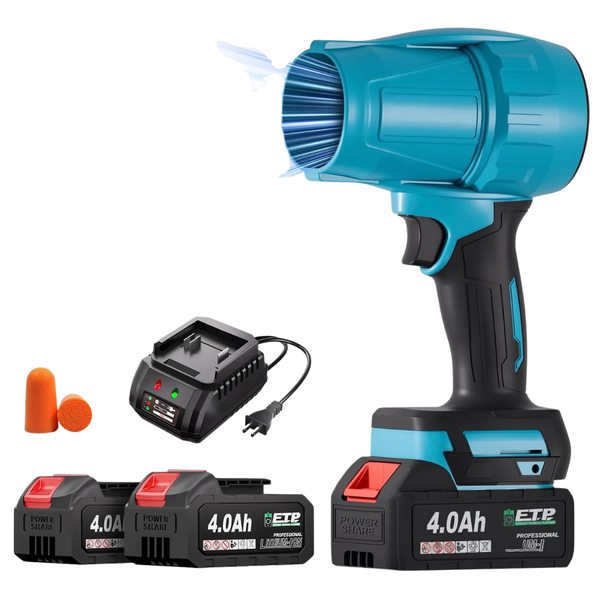 Portable Electric Cordless Leaf Blower With 2 Battery