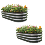 2-Pack Gardmax Galvanized Raised Garden Bed