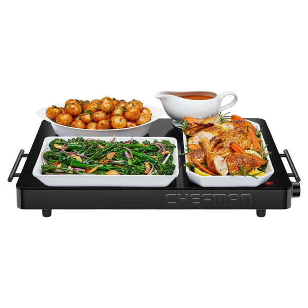 Chefman Electric Warming Tray With Adjustable Temperature Control