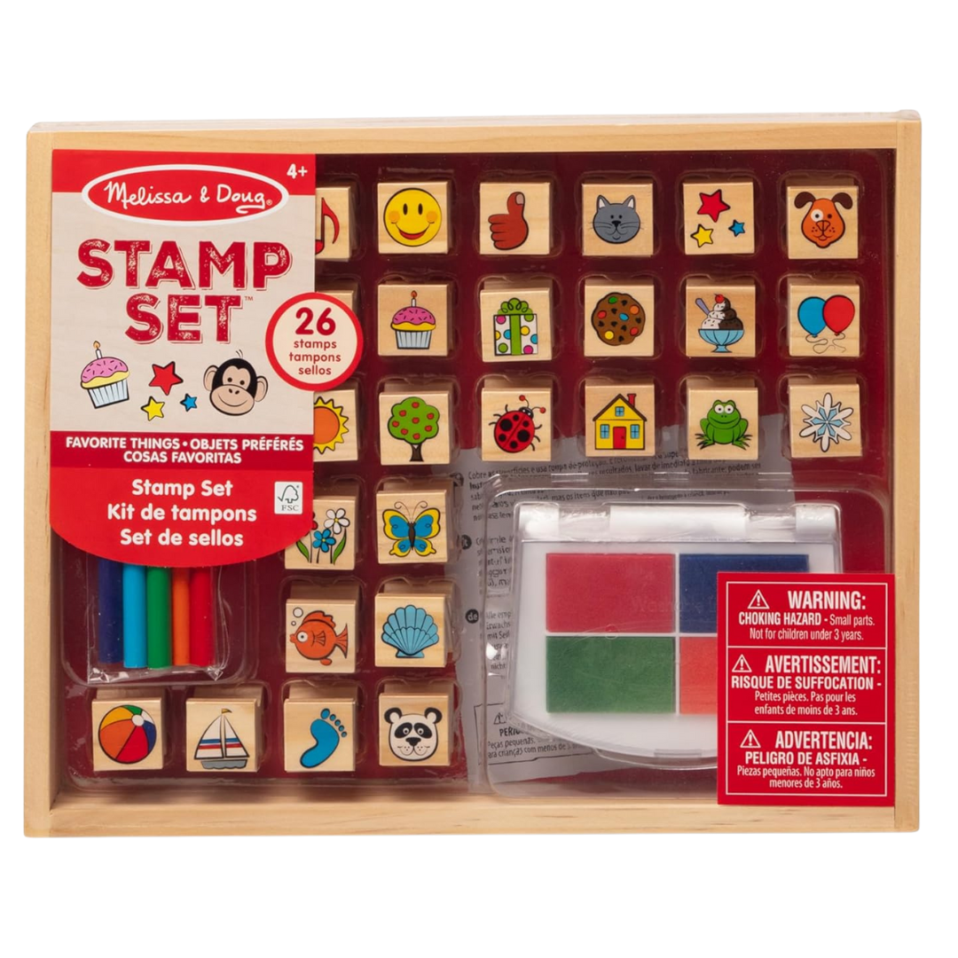 Melissa & Doug Wooden Stamp Set