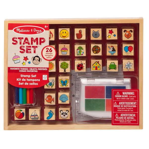 Melissa & Doug Wooden Stamp Set