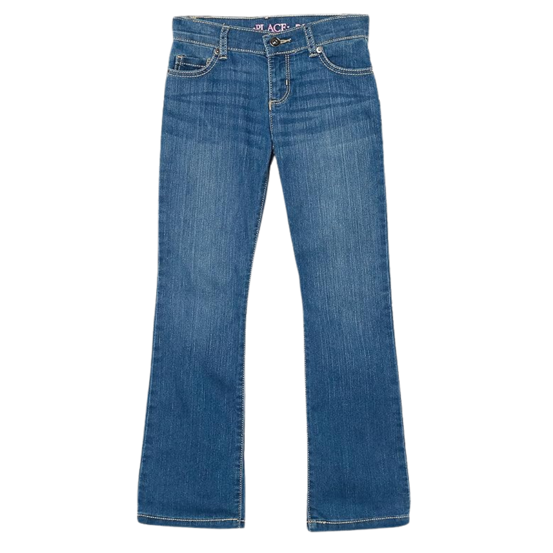 The Children's Place Girl's Basic Bootcut Jeans