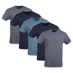 5-Pack Gildan Men's Crew Moisture Wicking T-Shirts (4 Colors)