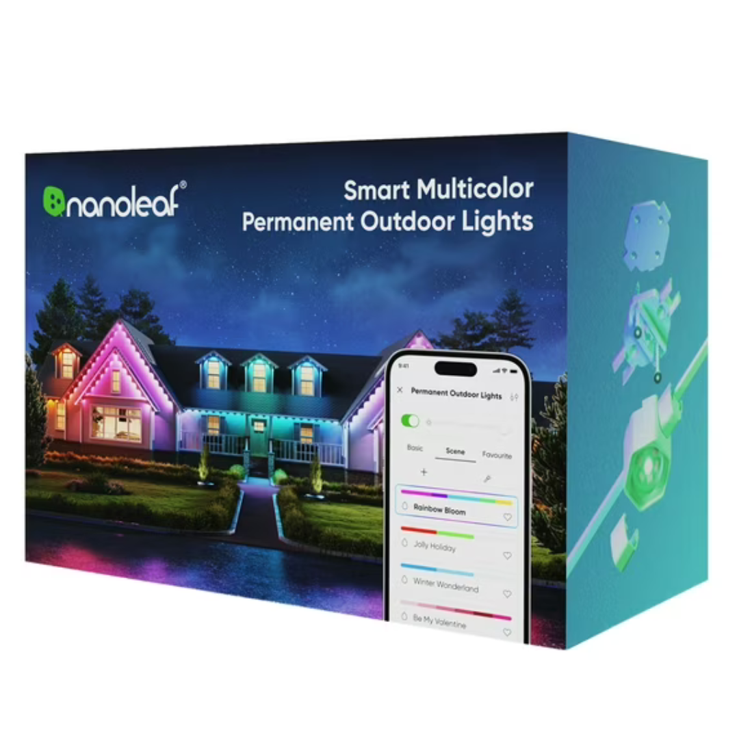 100ft Nanoleaf Matter Smart Multicolor Permanent Outdoor Lights Kit
