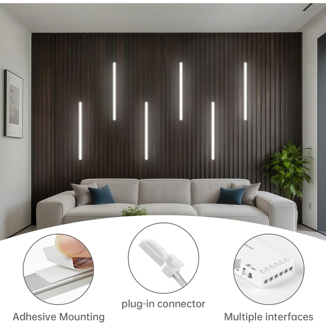 6-Pack 12" Under Cabinet Dimmable LED Light Bar