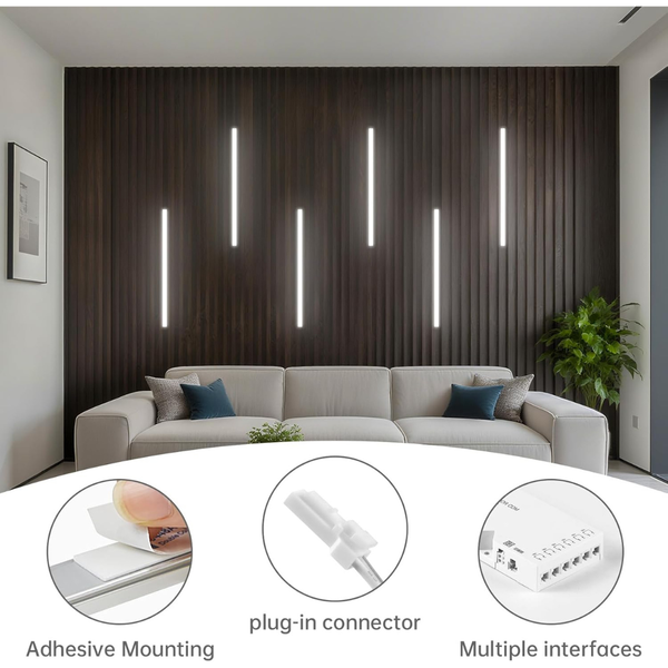 6-Pack 12" Under Cabinet Dimmable LED Light Bar