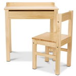 Melissa & Doug Wooden Lift-Top Desk & Chair (Blonde)
