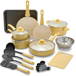 18-Piece GreenLife Toxin-Free Ceramic Non-Stick Cookware Set