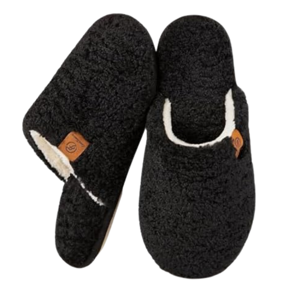 EverFoams Women's Warm Cozy Fuzzy Slip-on Slippers