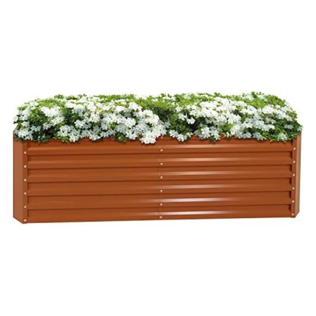 Sunnydaze 71" Rectangular Galvalume Steel Bed Planter Kit