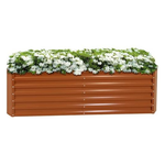 Sunnydaze 71" Rectangular Galvalume Steel Bed Planter Kit