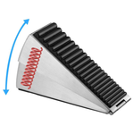 Adjustable Spring-Loaded Door Stopper Wedge 3"