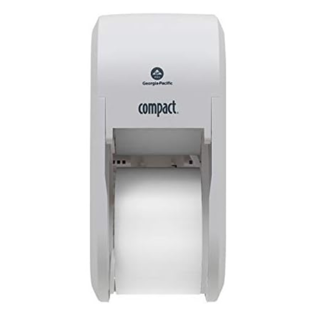 Compact 2-Roll Vertical Coreless High-Capacity Toilet Paper Dispenser