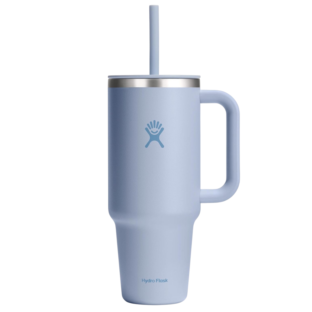 40oz Hydro Flask Travel Tumbler With Handle, Lid & Straw