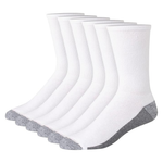 6-Pairs Hanes Men's Max Cushioned Crew Socks