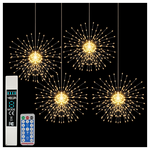 4-Pack 800 LED Decorative Hanging Firework String Lights