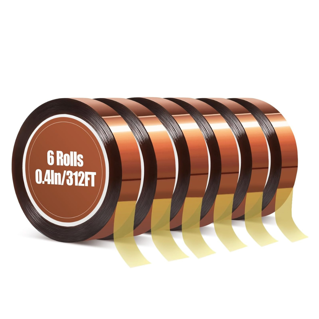 6-Pack High Temperature Heat Resistant Tape (52 Feet)